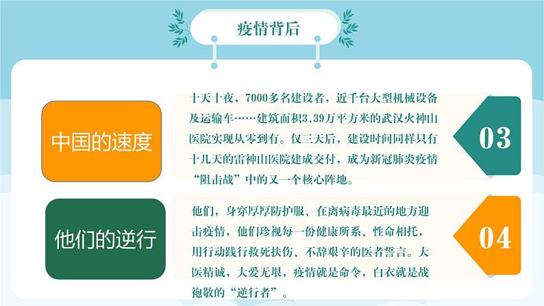 2022-2023学年初中主题班会优质课件《共防时役 同赴未来》新冠疫情生命主题班会课件第6页