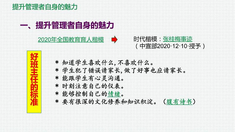 艺术化的班级管理 课件 2022-2023学年中学班主任培训07