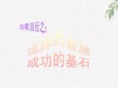 中小学生励志主题班会课件《选择智慧》