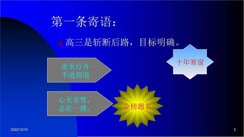 高中学生励志主题班会课件《走向大学》03