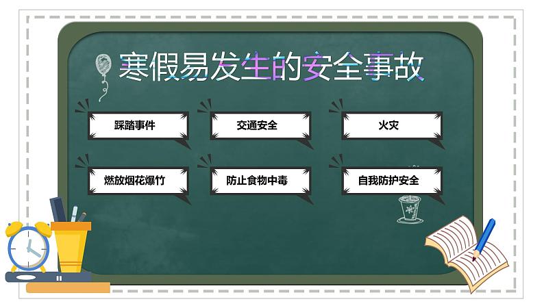 小学生寒假安全主题班会 课件04