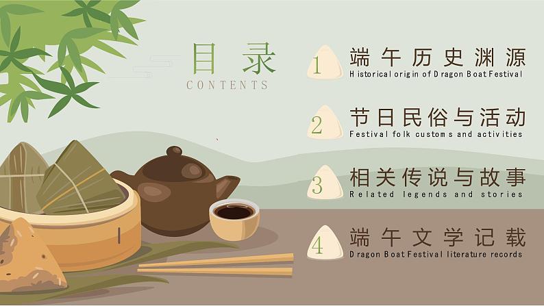 中小学【节日主题】【端午节】班会通用精品模板PPT课件（二十三）02