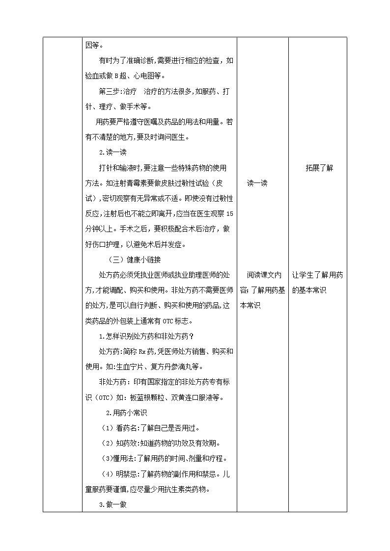 第16课《看病用药有学问》课件+教案 川教版生命生态安全五年级02