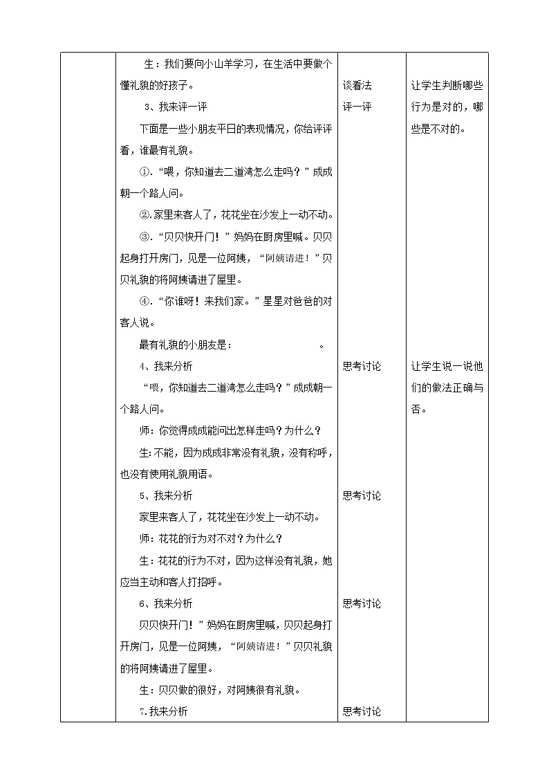 二年级文明礼仪教育第2单元第3课《谦虚礼貌会说“请”》 教案第2页