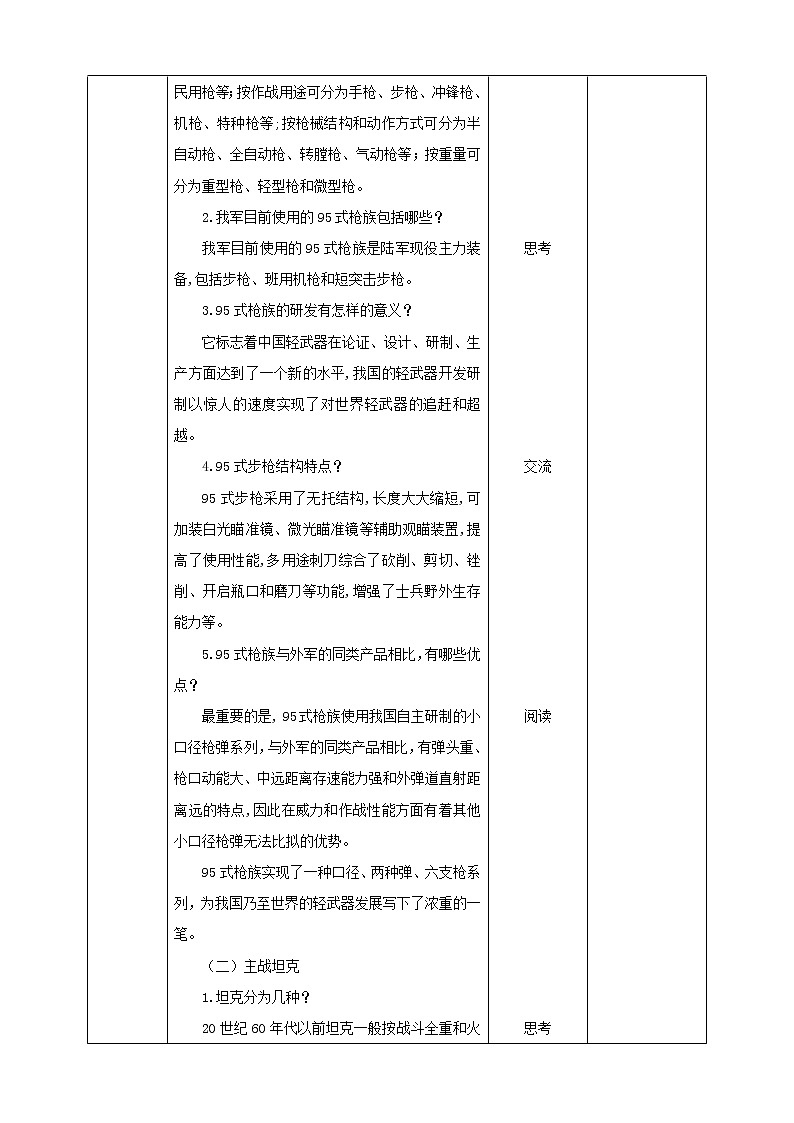 第8课《兵器常识》 教案第2页