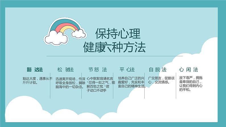 中小学生心理健康主题教育4课件PPT07