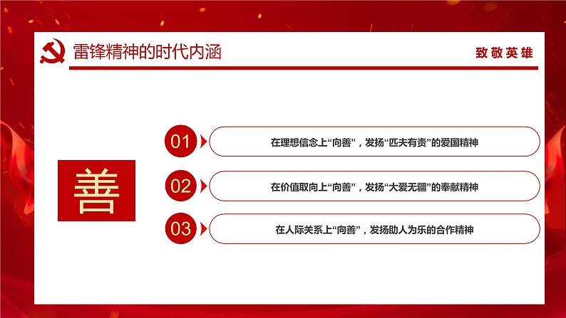 红色党建风向抗疫一线的英雄致敬主题教育班会通用PPT模板-2022-2023学年07