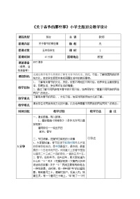 《关于春节的那些事》小学主题班会教学设计