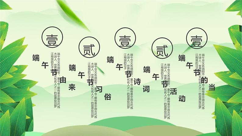 情系端午主题班会PPT03