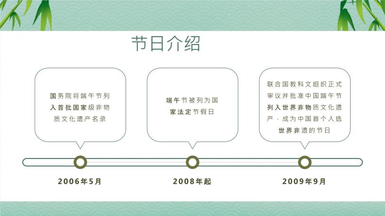 绿色国潮风粽情端午PPT模板05