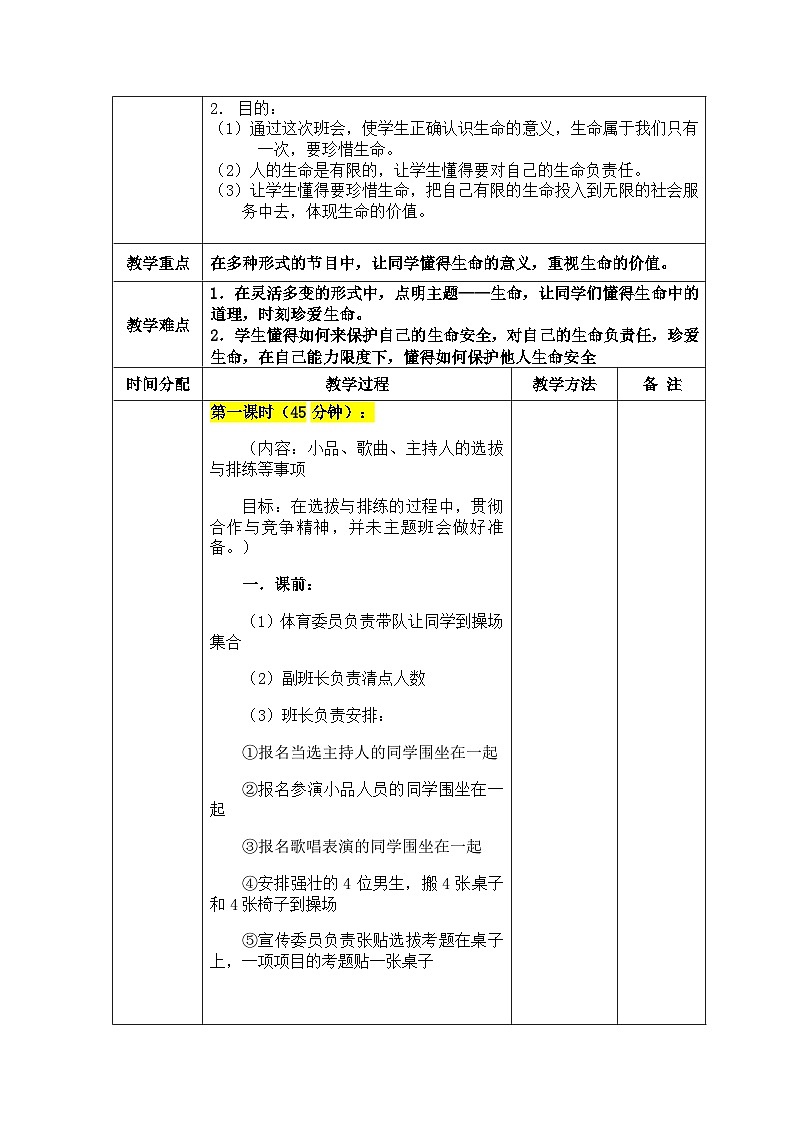 《生命的价值-你知道吗》主题班会教学设计03