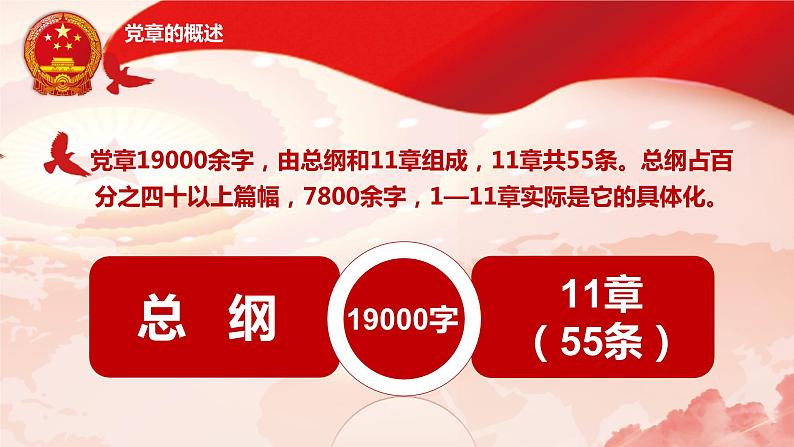 中国共产党党章行业通用PPT模板第8页