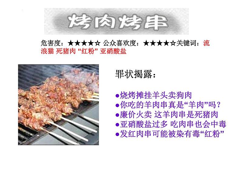 《食品安全，健康成长》主题班会　课件04