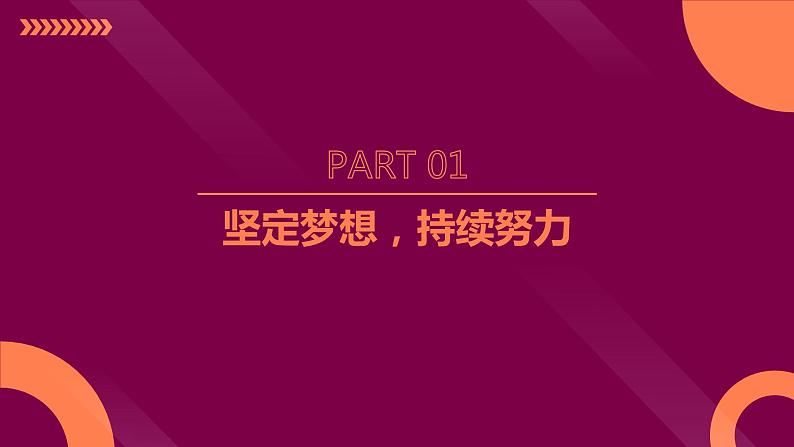 《坚持努力，成就梦想》主题班会课件第3页