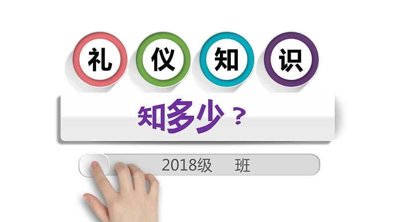 中小学文明礼仪主题班会课件《中学生礼仪知识知多少》01