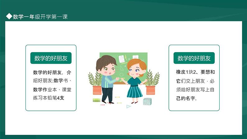 小学一年级上册   数学 开学第一课  课件第2页