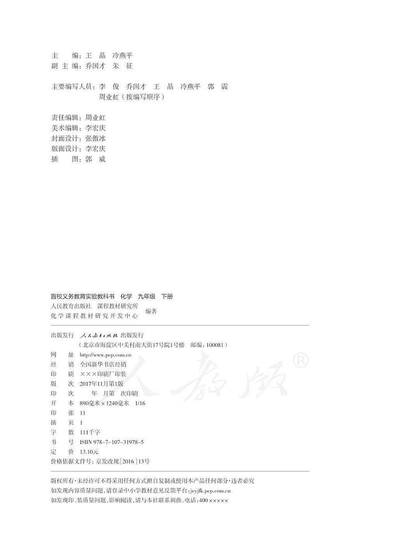 【特教·视障】化学 九年级下册电子课本（供低视力生使用）02
