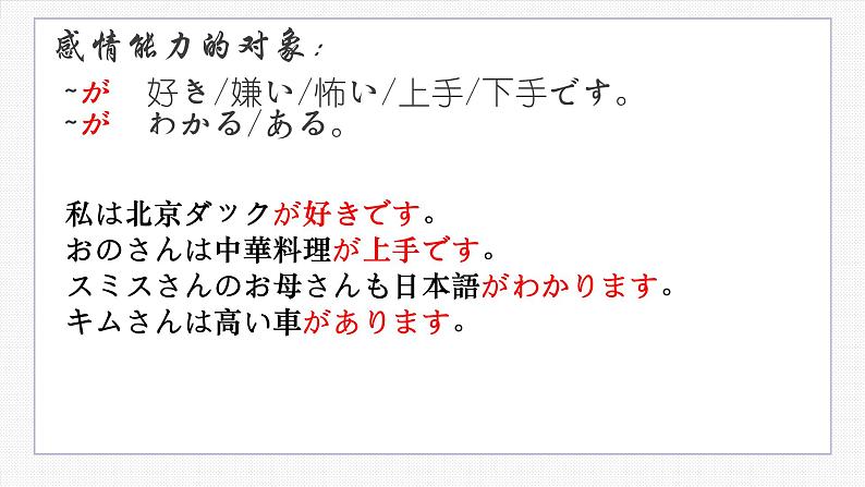 11　小野さんは歌が好きです 课件高中日语 新版标准日语初级上册06