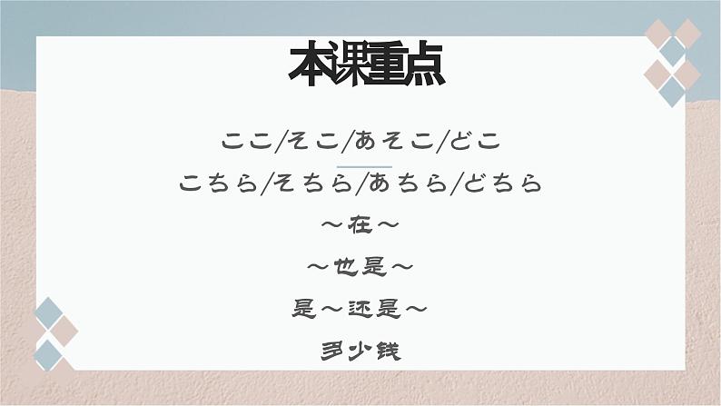 3    ここはデパートです 课件高中日语 新版标准日语初级上册02