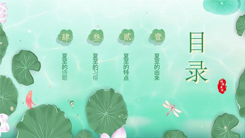 夏至-中华传统文化二十四节气介绍精美课件02