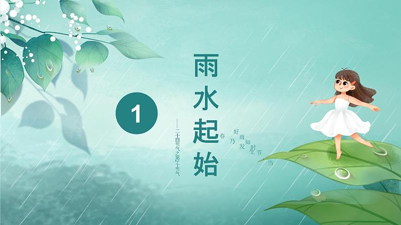 雨水-中华传统文化二十四节气介绍精美课件04