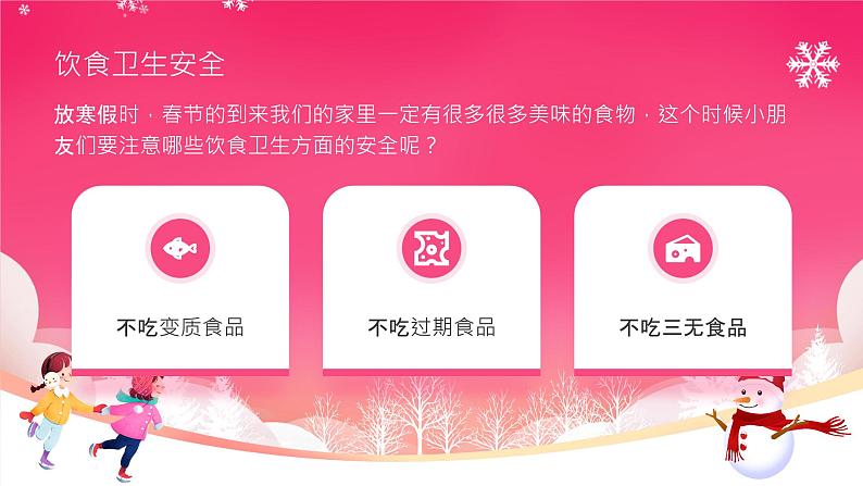 快乐度寒假，安全过新年-2024年小学生寒假安全主题班会 课件05