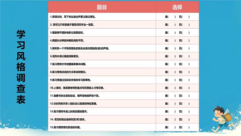 【初中班会课件】新学期开学收心会 高效的学习方法07