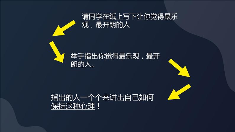 【初中收心班会课件】开学第一课 （黑）07