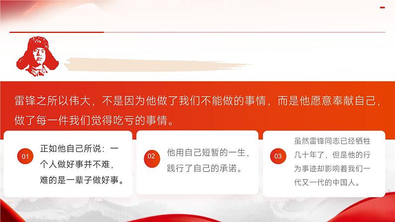 学雷锋精神，树校园新风——学习雷锋主题班会-【中职专用】中职教育优质主题班会课件集锦06