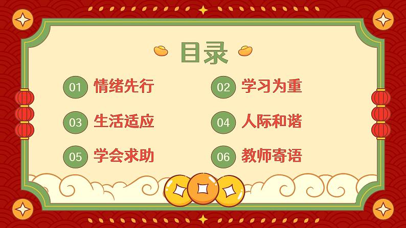 小学生主题班会通用版龙年开学心理调适指南 课件04