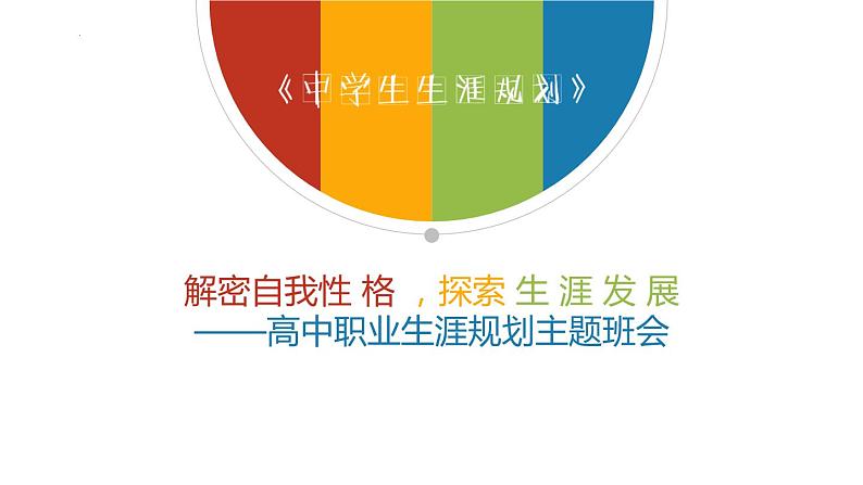 解密自我性格，探索生涯发展——职业生涯规划主题班会-【中职专用】中职教育优质主题班会课件集锦01