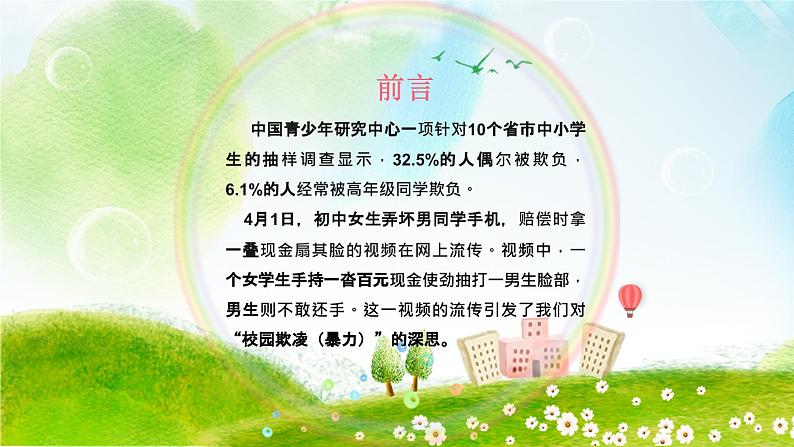 平安校园 反对校园欺凌班会课件02