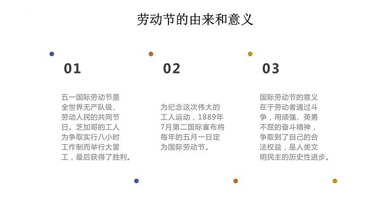 小学生主题班会 五一劳动节假期安全指南 课件07