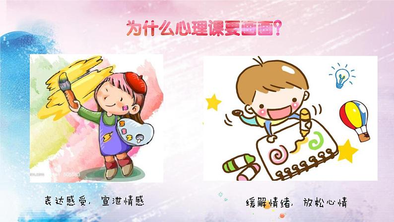 主题班会 心理健康 小学《绘出我的心情》课件02