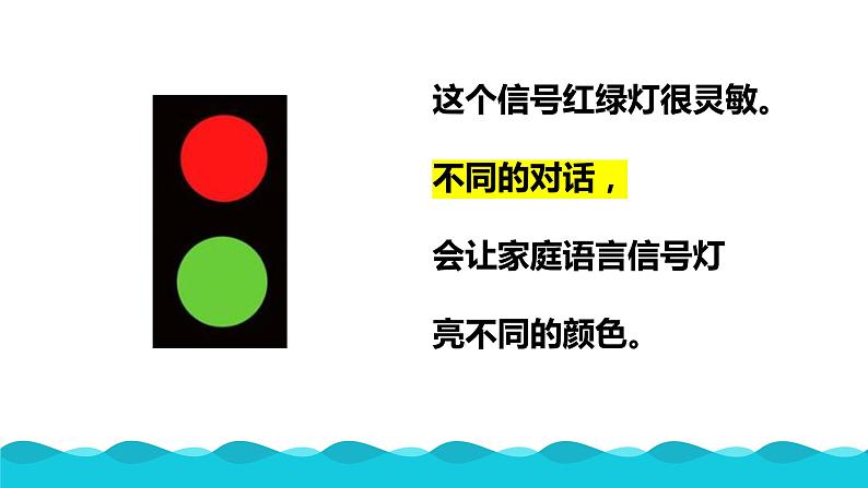 主题班会 心理健康 小学 家庭语言红绿灯 课件05