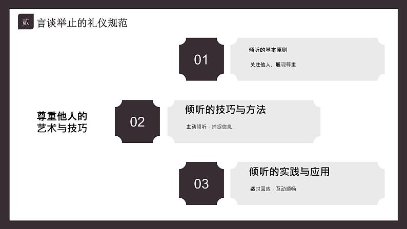 棕色简约传统礼仪文化PPT第7页