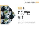 黄色商务企业知识产权培训讲座PPT模板