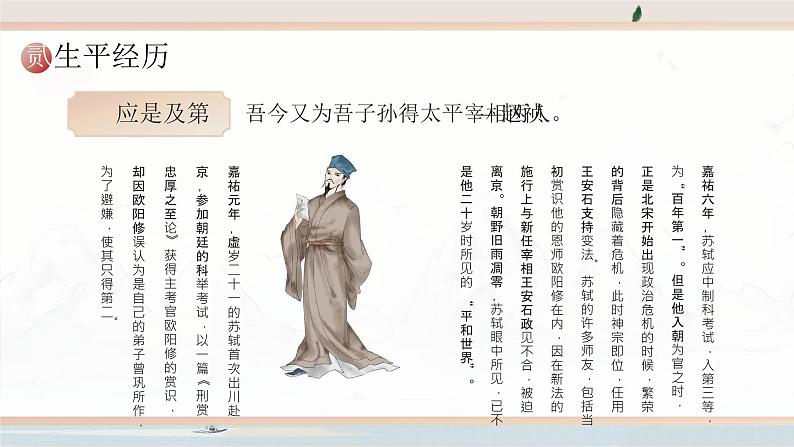 古风古代诗人作家人物介绍苏东坡传宣传PPT第8页