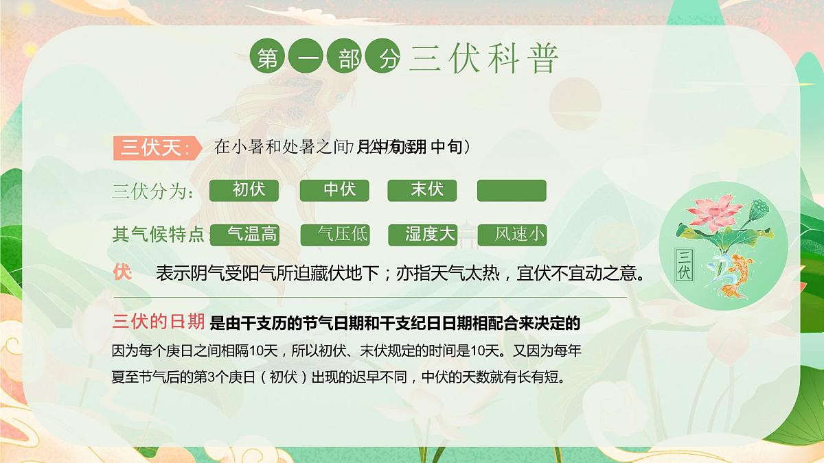 三伏天科普介绍PPT第4页