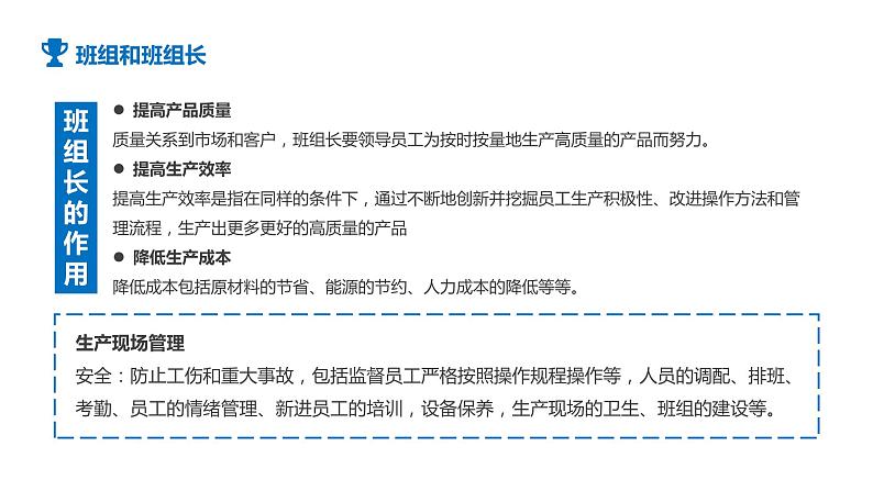 蓝色简约商务风班组长管理能力培训PPT模板第6页