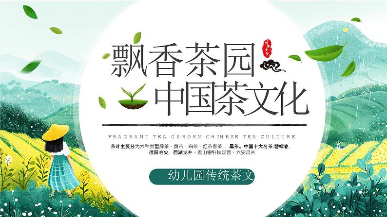 绿色清新风茶文化知识讲解课件PPT01