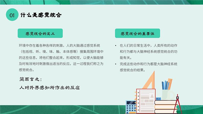 绿色卡通风家庭中的感觉统合训练PPT第6页