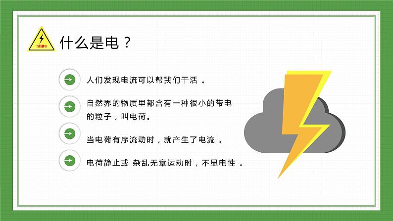 绿色简约卡通绿植安全用电教育宣传PPT模板第5页