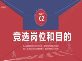 红蓝撞色学校学生会竞选汇报总结PPT模板