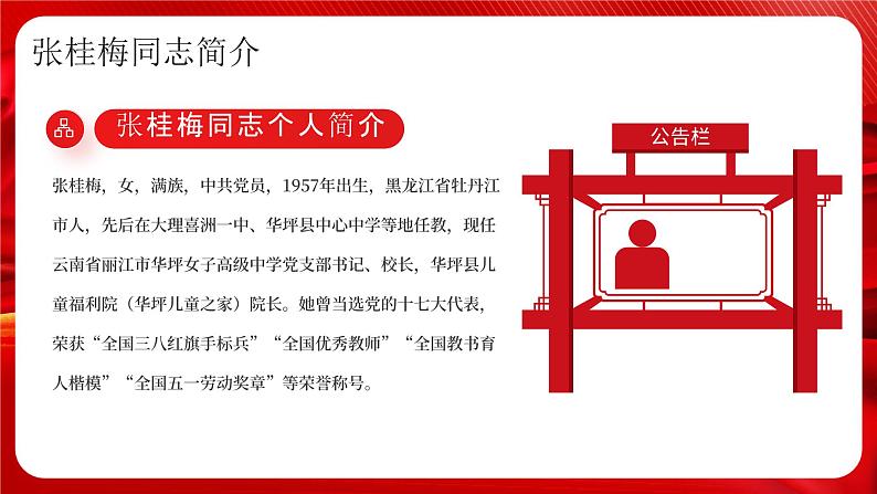 红色党政向张桂梅同志学习教育课件PPT第5页