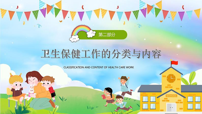 绿色卡通风幼儿园卫生保健培训PPT06