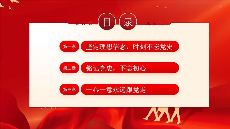 红色建党伟业七一建党节宣传PPT模板第3页