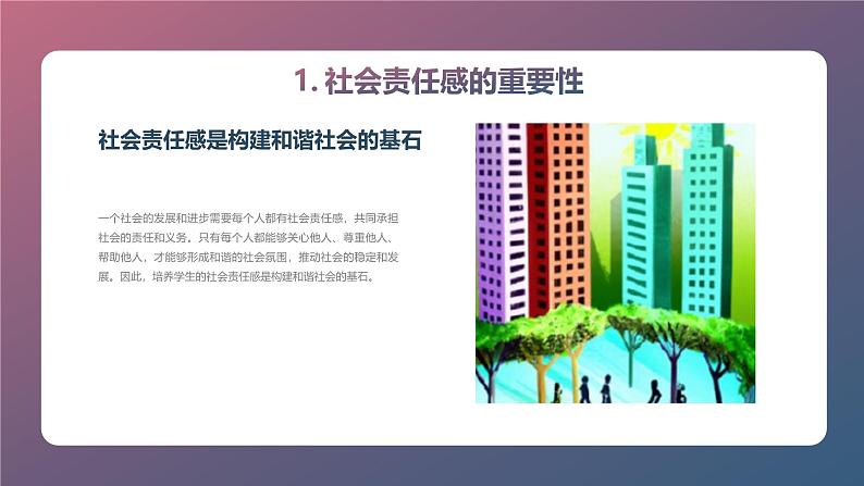 班级活动中的社会责任感培养高一主题班会通用课件07