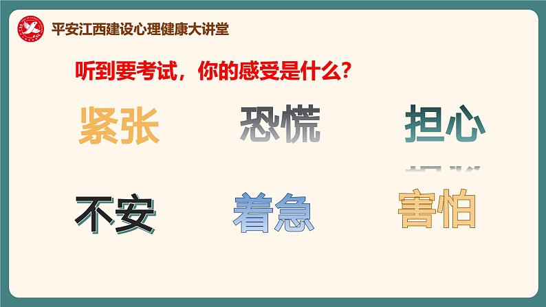 高中 考前心理调适《从容应对考试》辅导讲座课件07