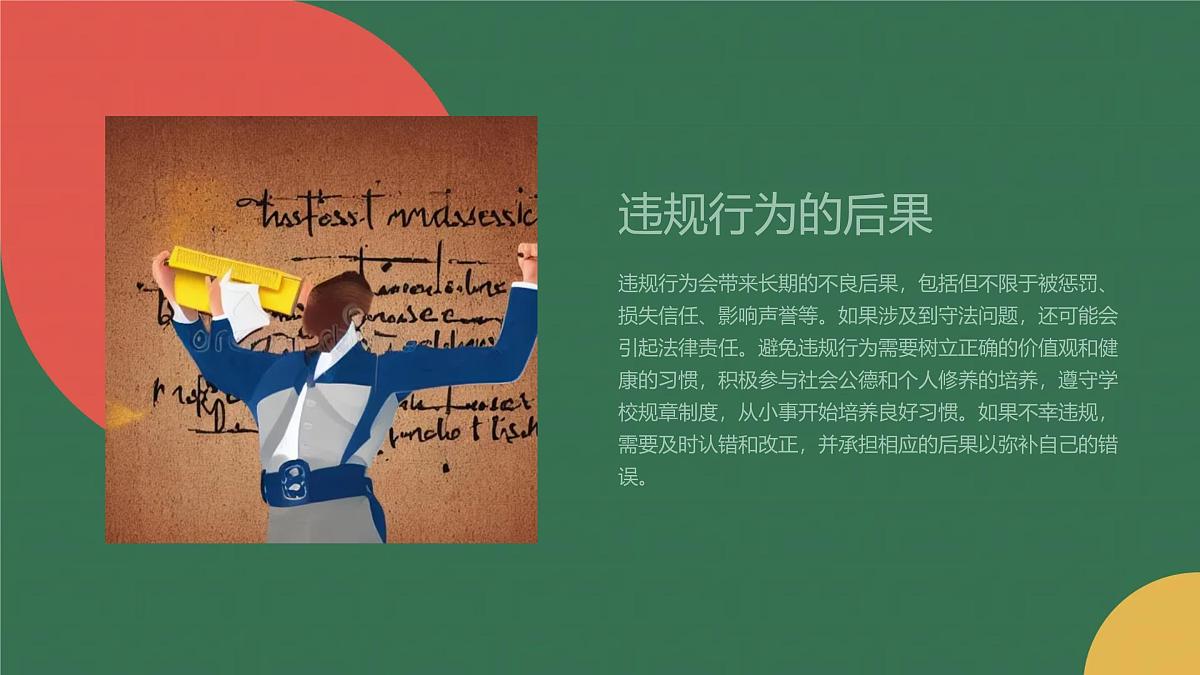 没有规矩，不成方圆高一主题班会通用课件第7页